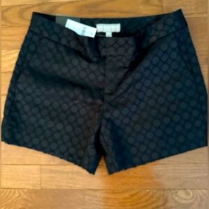 Black shiny satin shorts